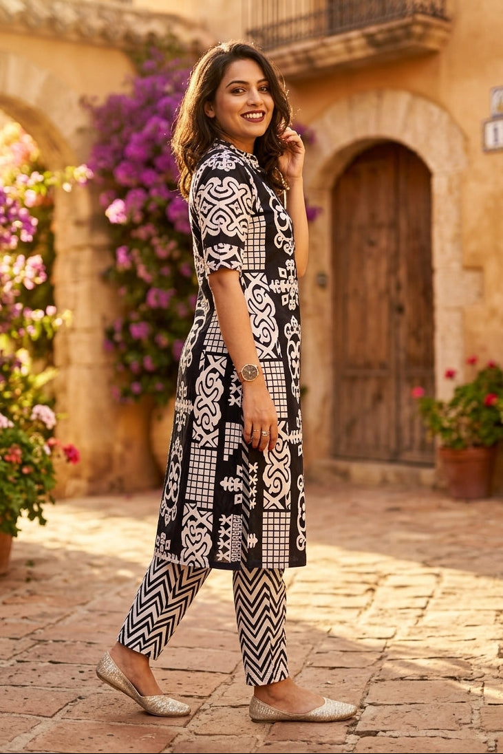 Today's Tale - Cotton Kurti Set