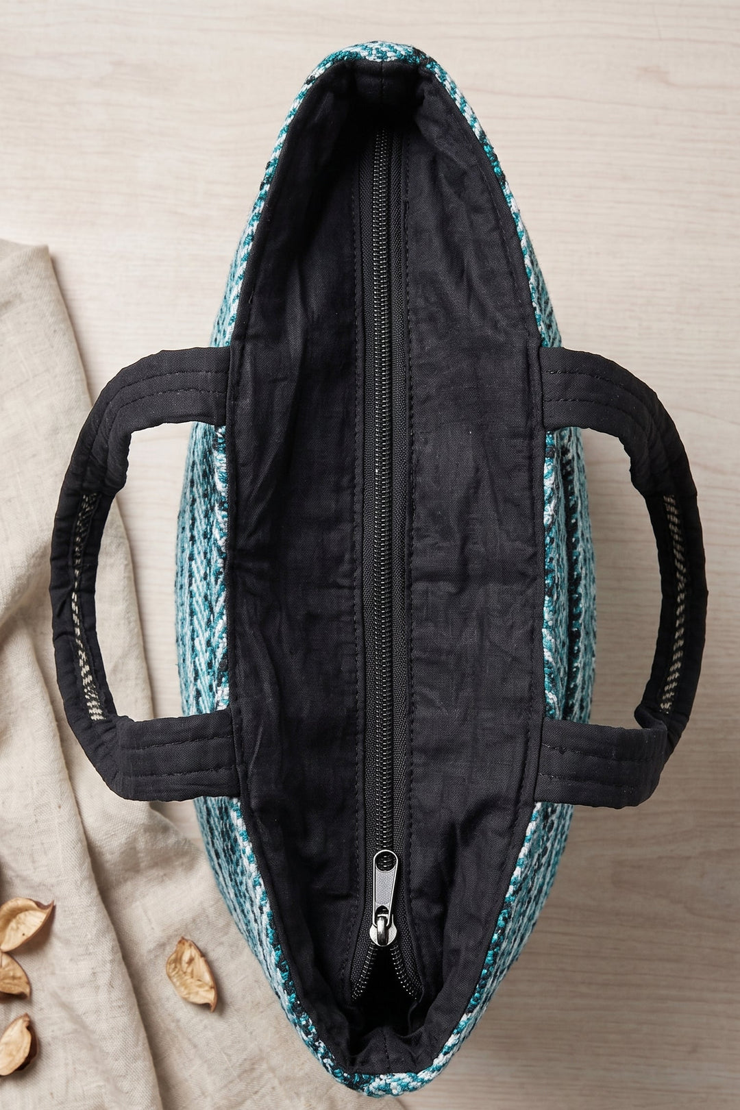 Blue Meadow – Handcrafted Tote Bag