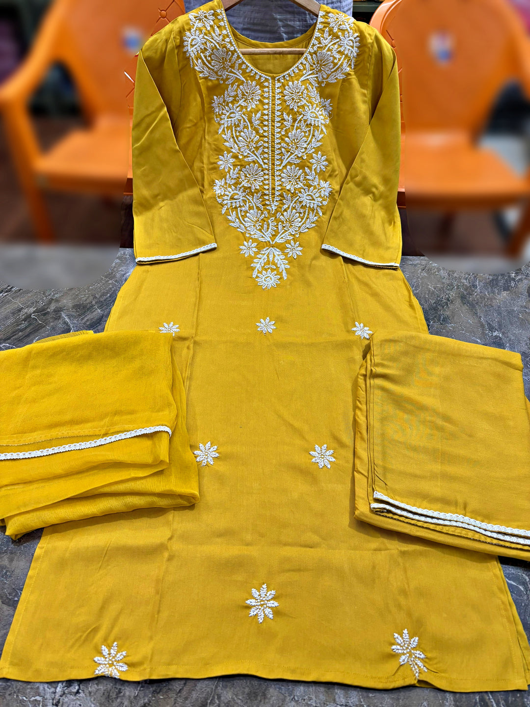 Buzzy Bee Cotton Kurti Set