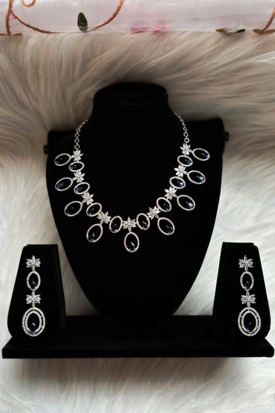 Chamak- Glow Of American Diamond Jewellery Set