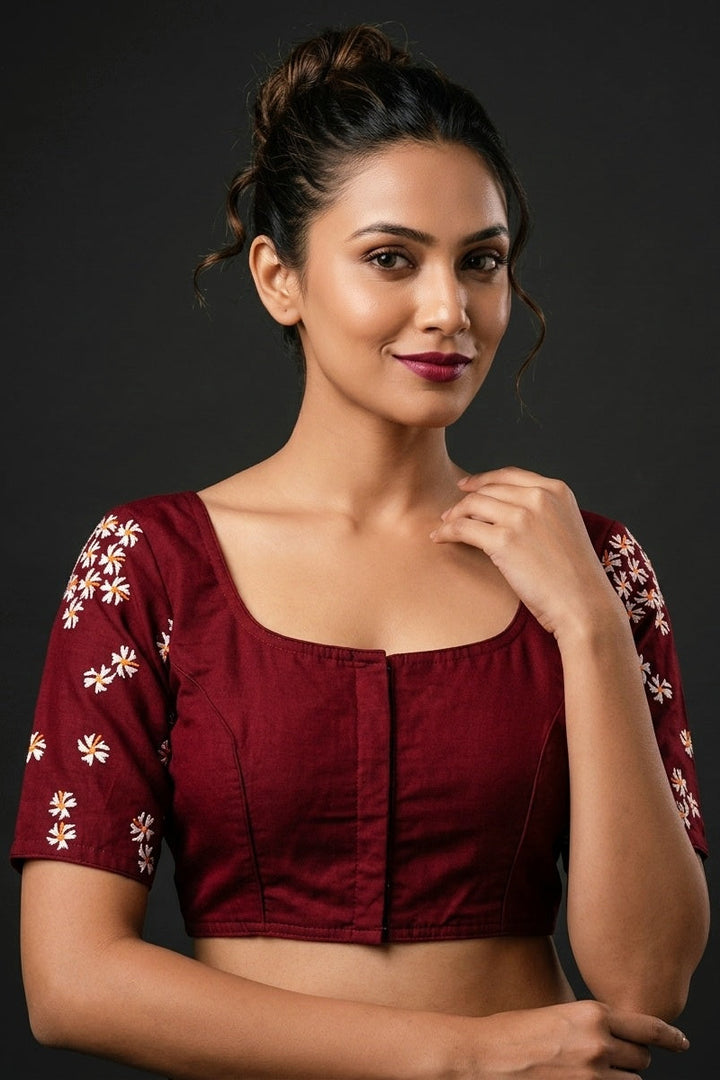 Shiuli Flower Designer Blouse