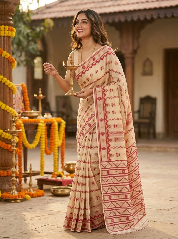 Nabanita Bengal Jamdani Saree
