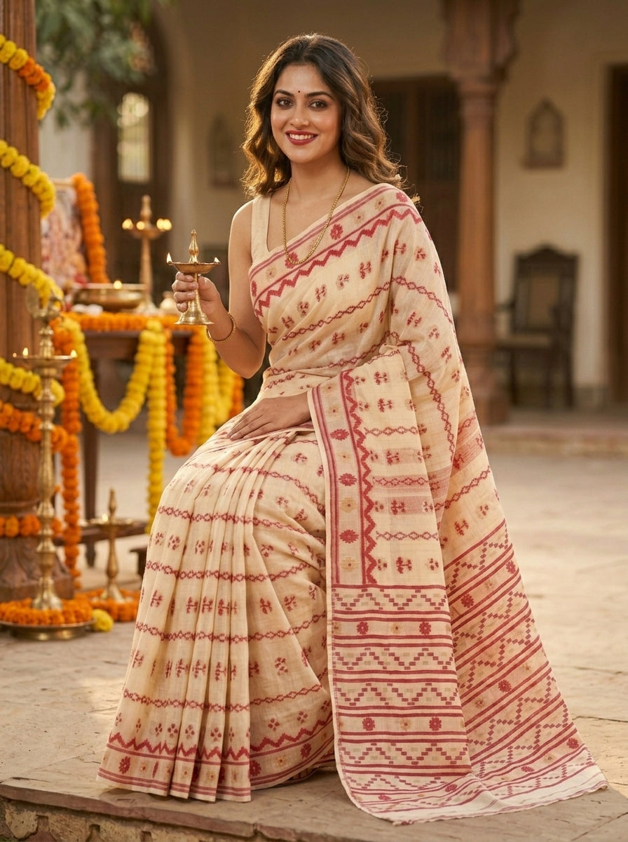 Nabanita Bengal Jamdani Saree