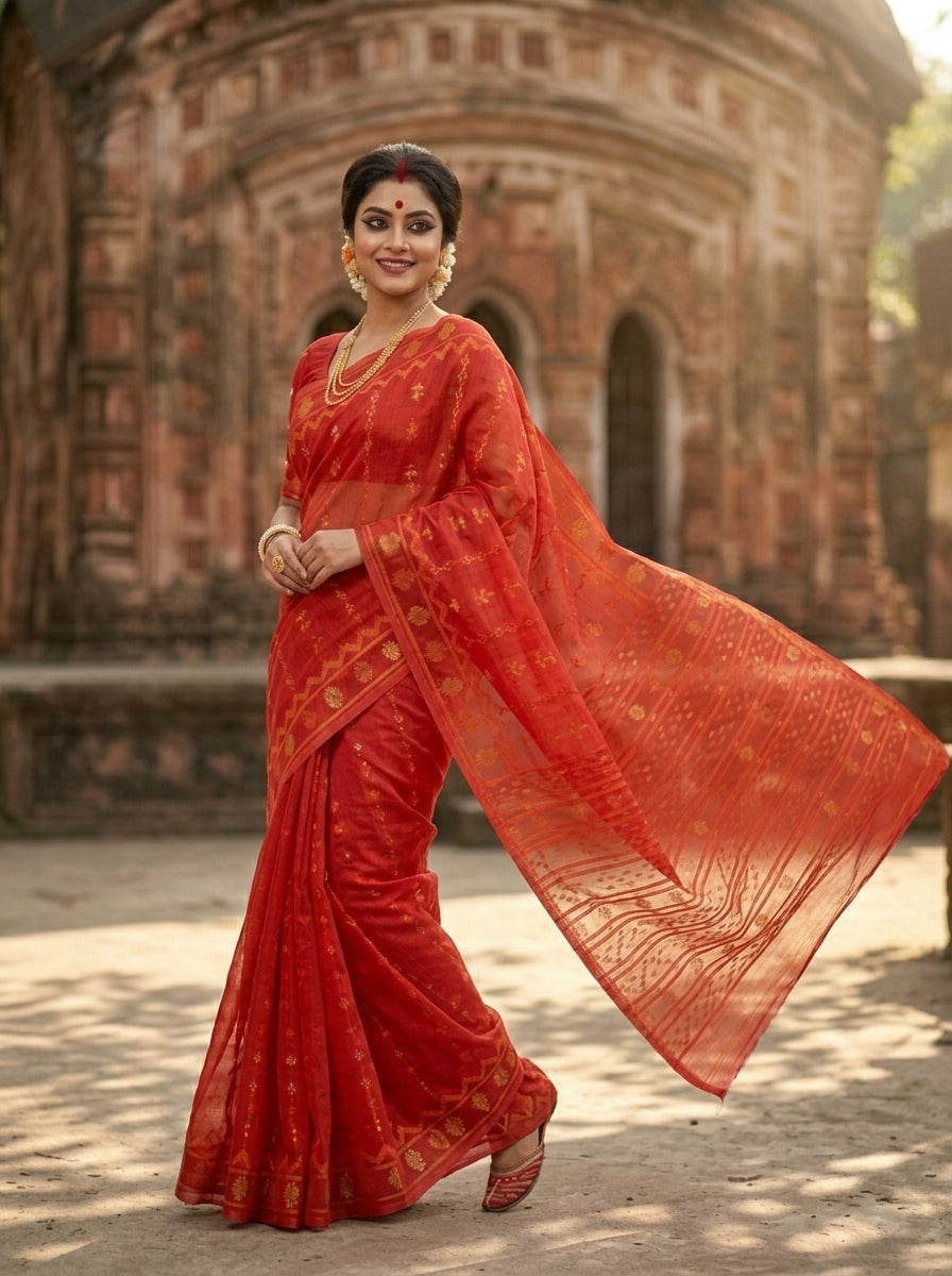 Nabanita Bengal Jamdani Saree