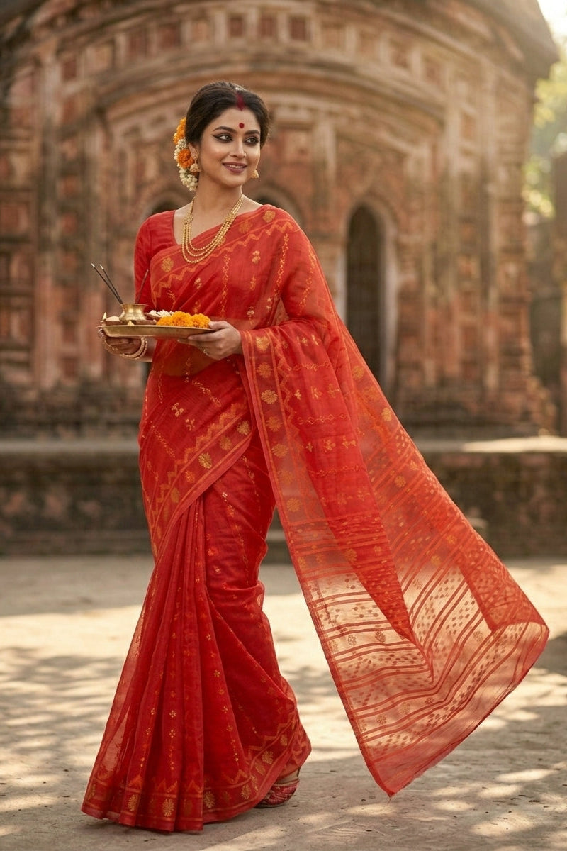 Nabanita Bengal Jamdani Saree