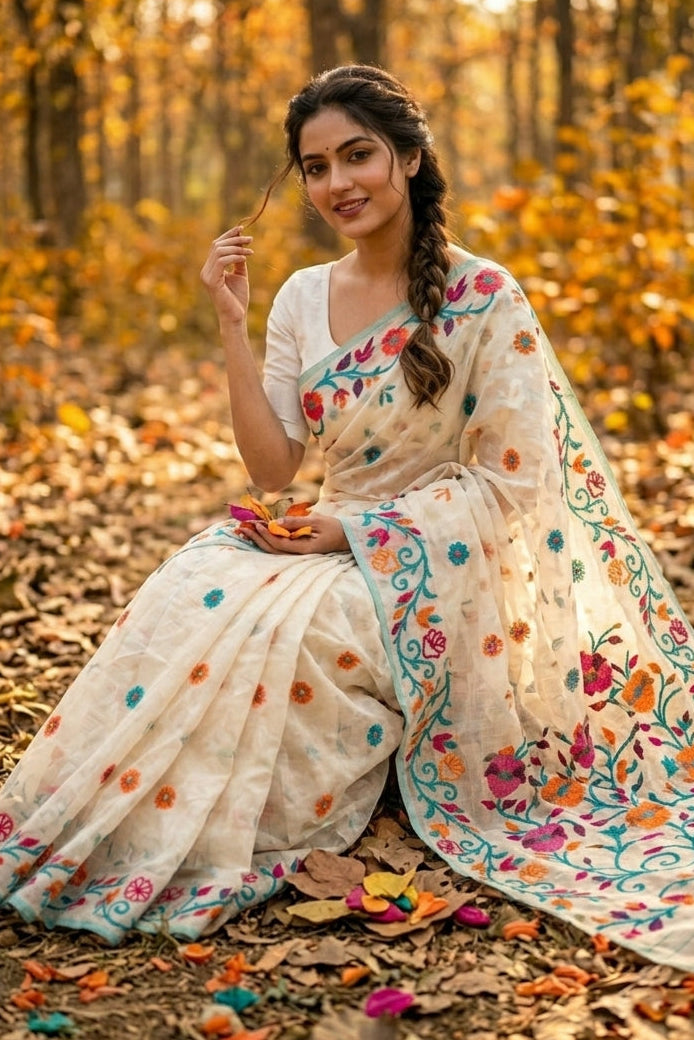 Rongoboti (রঙ্গবতী) Cotton Silk Saree