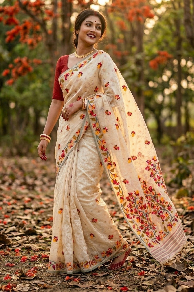 Rongoboti (রঙ্গবতী) Cotton Silk Saree