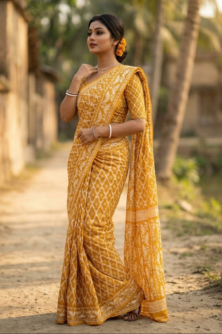 Neel Komol ( নীল কমল )Bengal Jamdani Saree