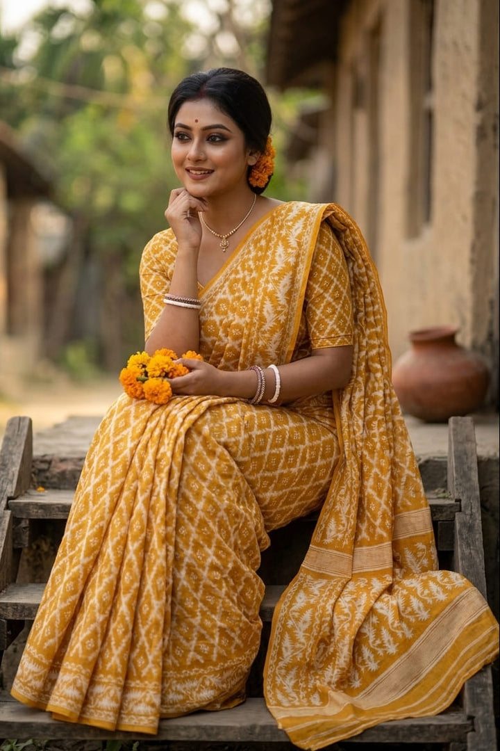 Neel Komol ( নীল কমল )Bengal Jamdani Saree