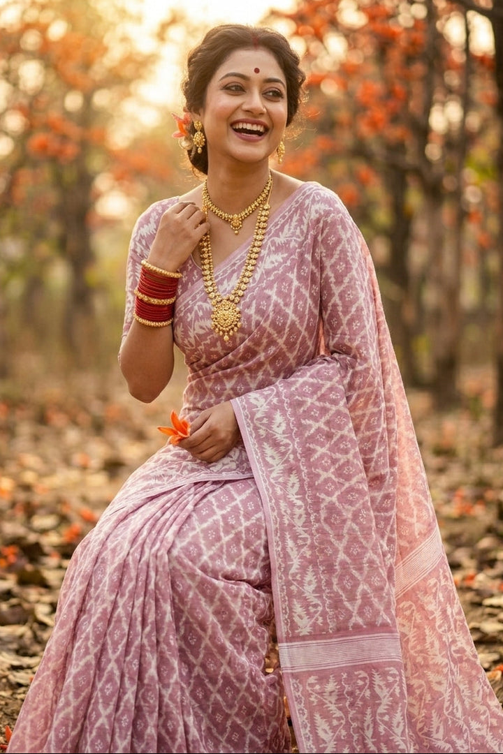 Neel Komol ( নীল কমল )Bengal Jamdani Saree