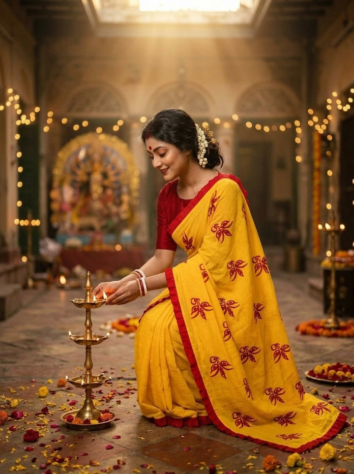 Kanak Roshni Cotton Silk Saree