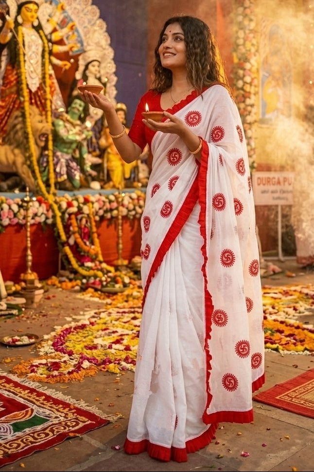 Kanak Roshni Cotton Silk Saree