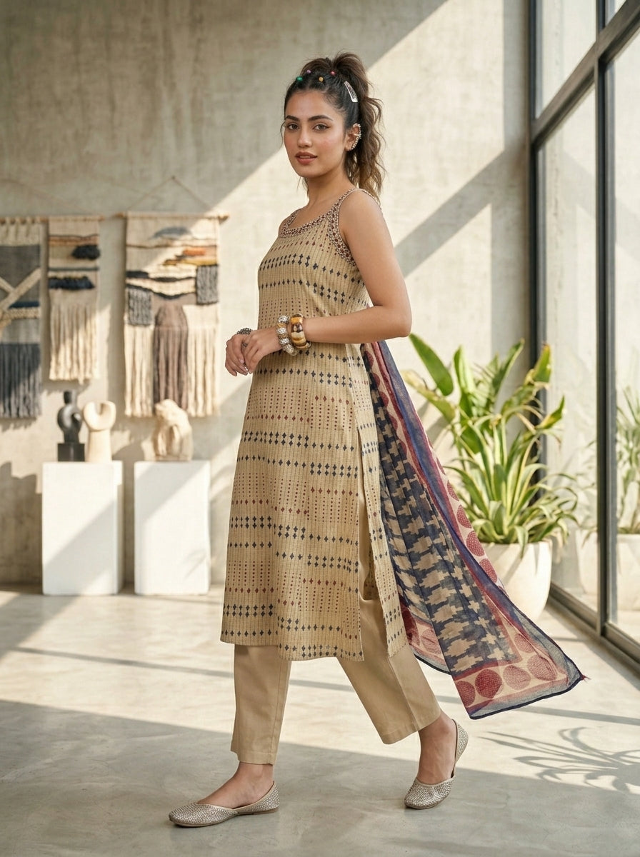 Fashion Vibes Cotton Kurti Set