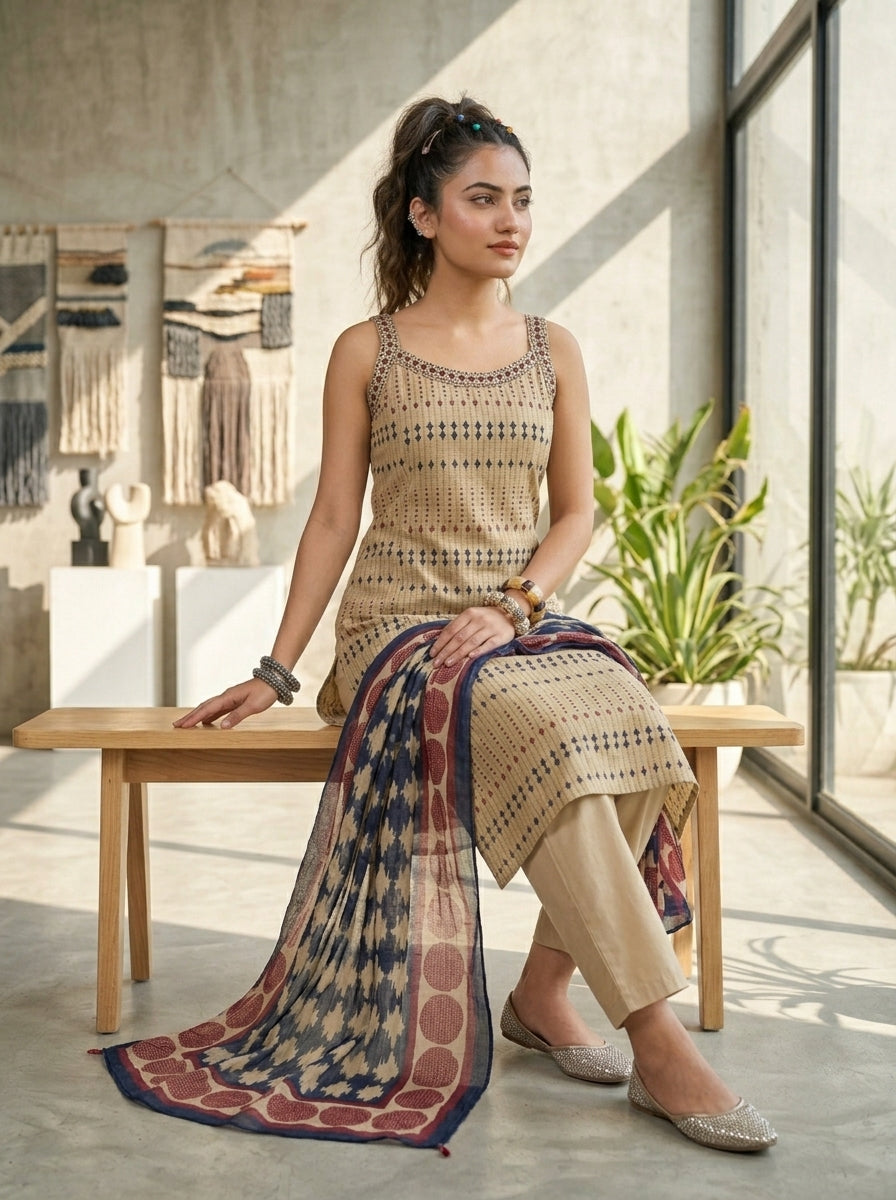 Fashion Vibes Cotton Kurti Set