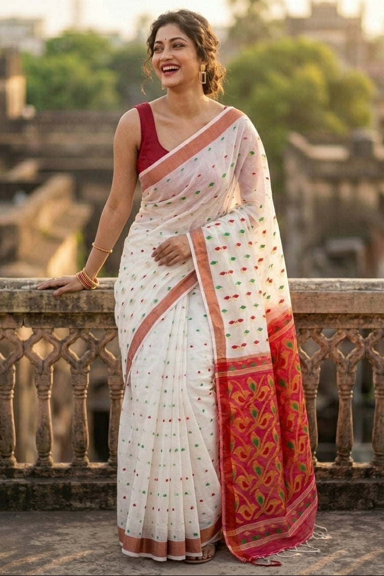 Rajrangi (রাজরঙ্গী) Khadi  Banarasi  Saree