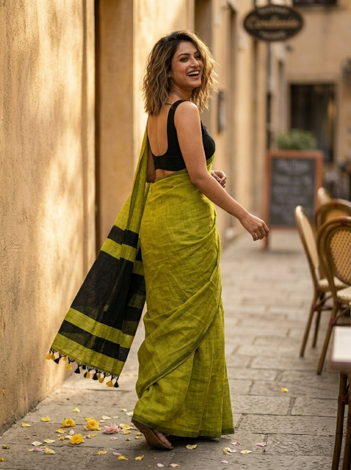 Chitrangada Khadi Cotton Saree