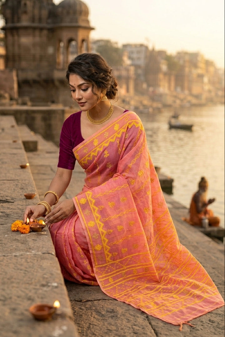 Nabanita Bengal Jamdani Saree