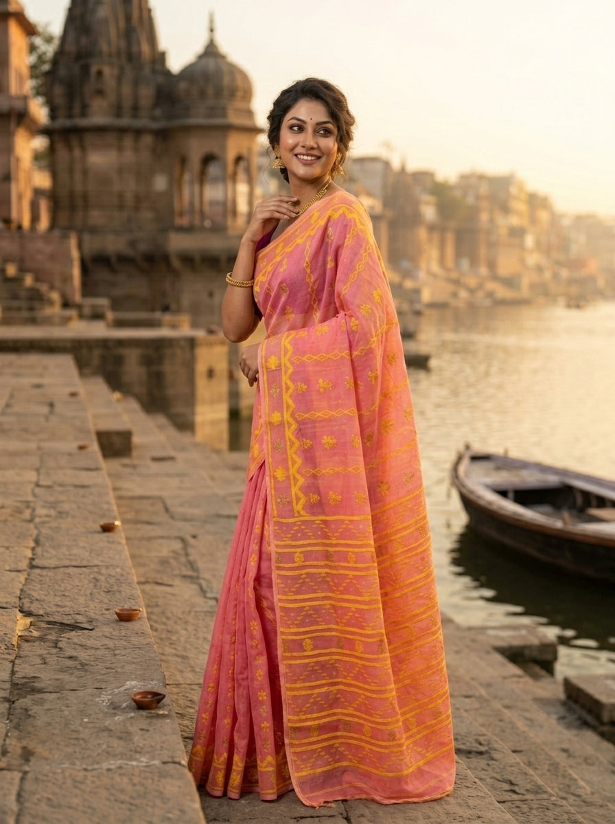 Nabanita Bengal Jamdani Saree