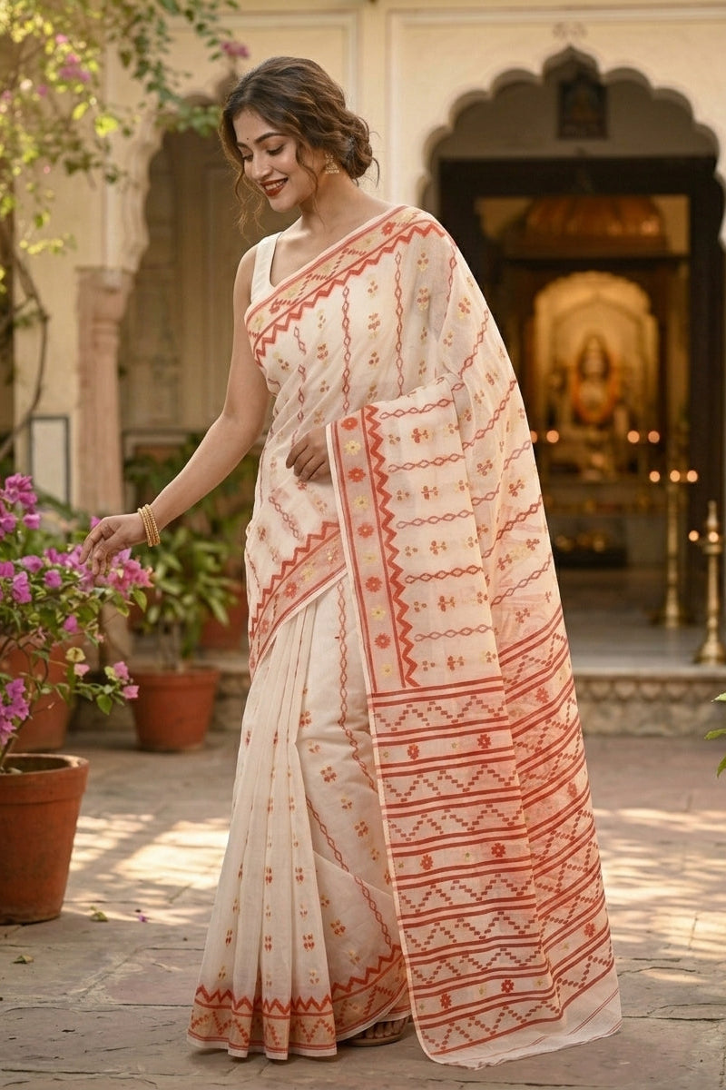 Nabanita Bengal Jamdani Saree
