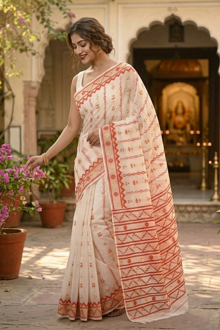 Nabanita Bengal Jamdani Saree