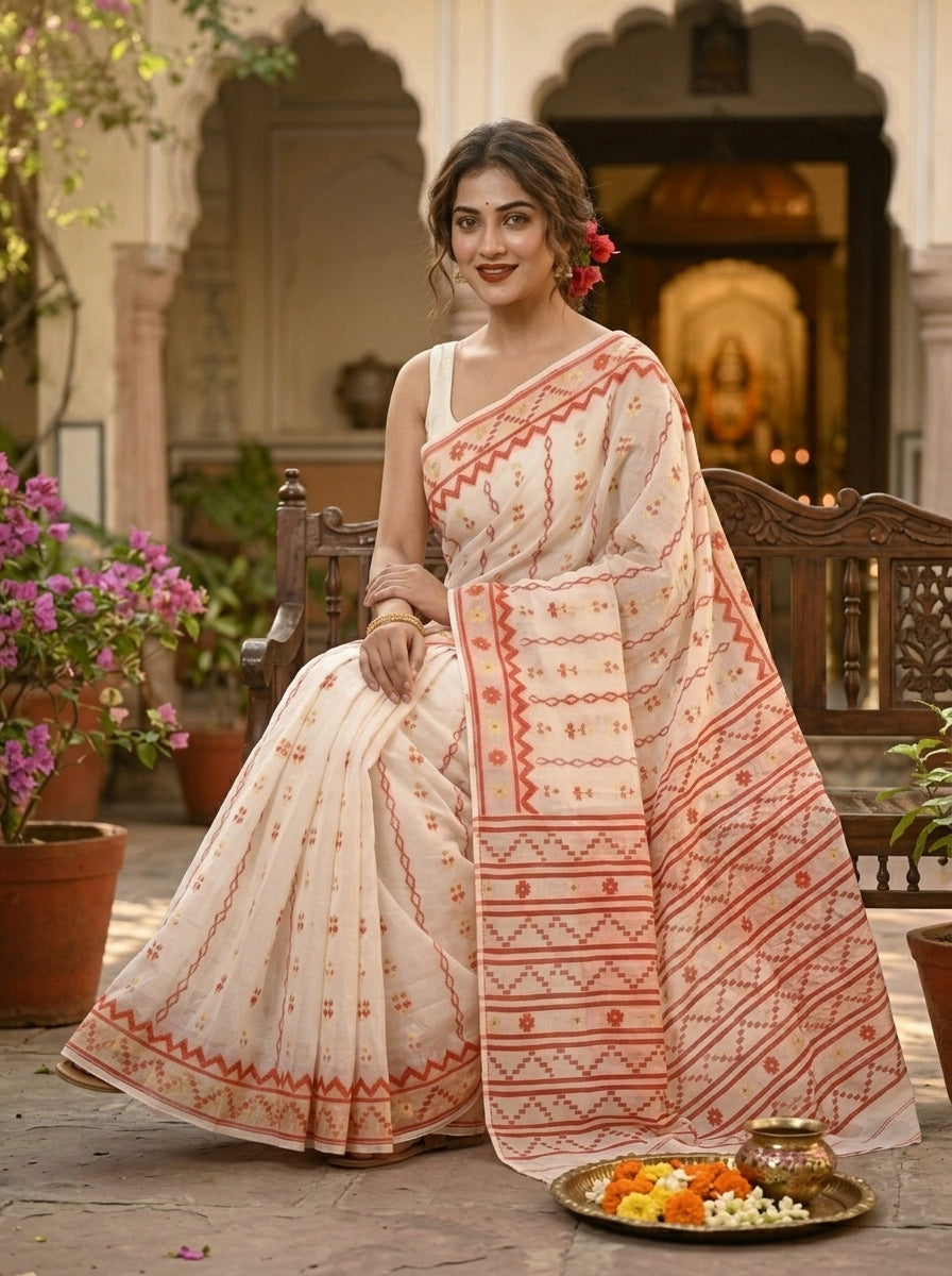 Nabanita Bengal Jamdani Saree