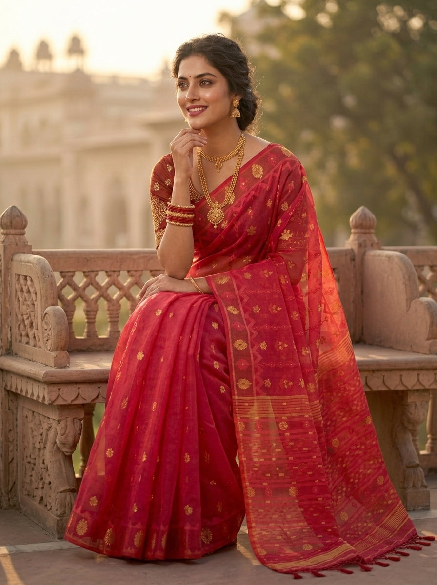 Nabanita Bengal Jamdani Saree