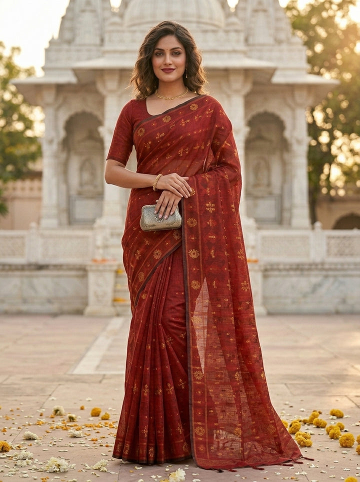 Nabanita Bengal Jamdani Saree