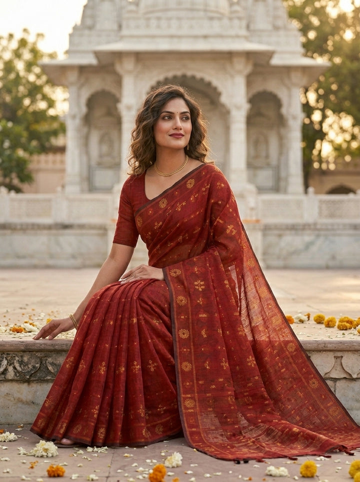 Nabanita Bengal Jamdani Saree