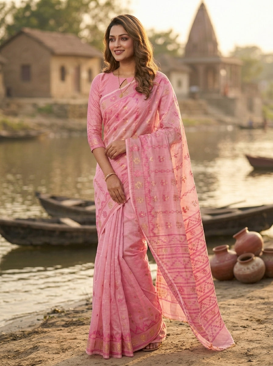 Nabanita Bengal Jamdani Saree