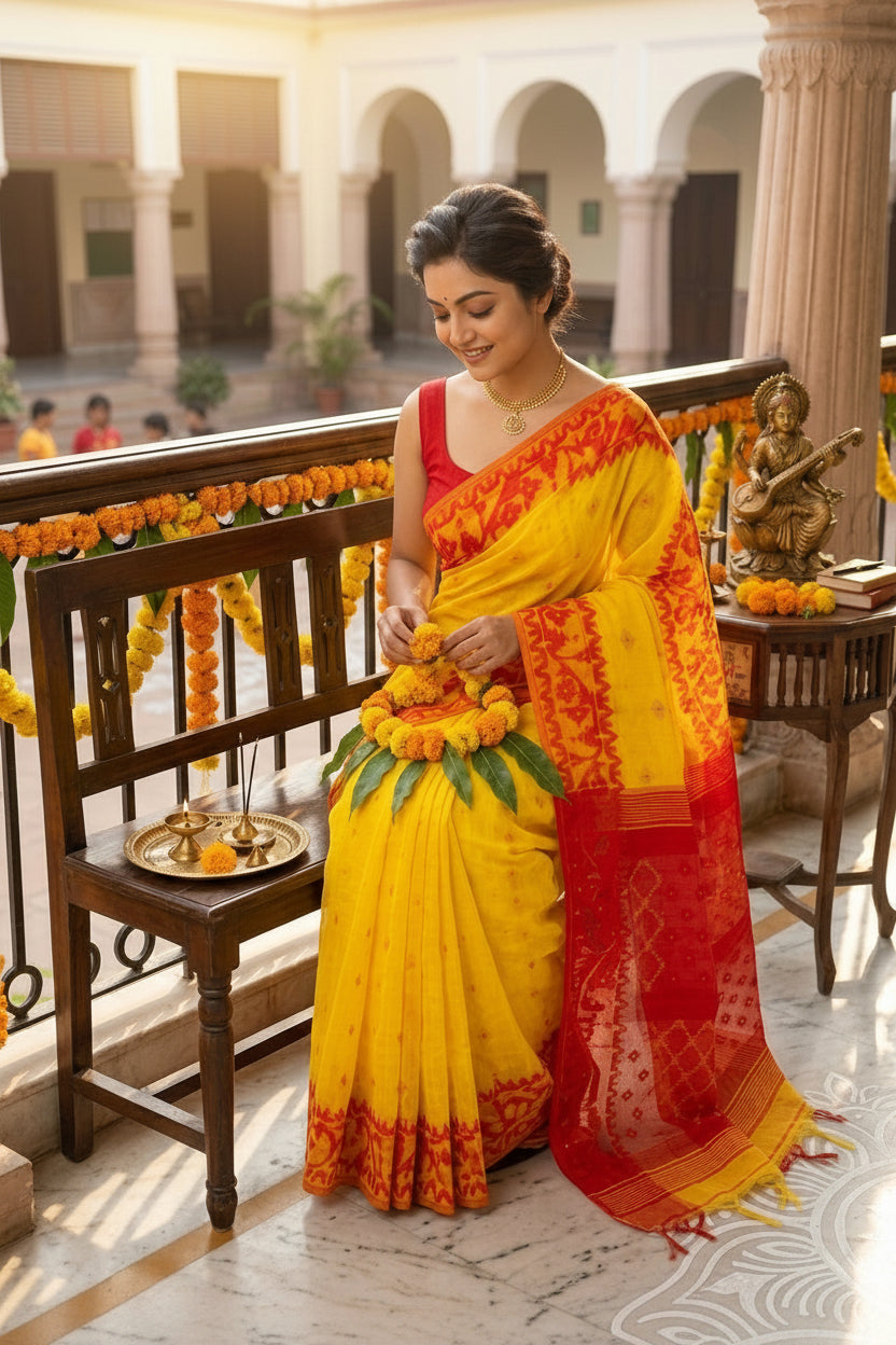 Nabarupa Bengal Jamdani Saree
