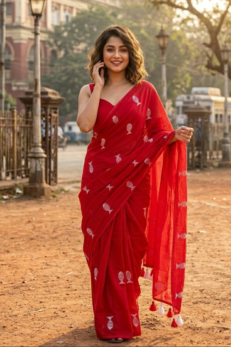 Sagarika Mul Cotton Saree