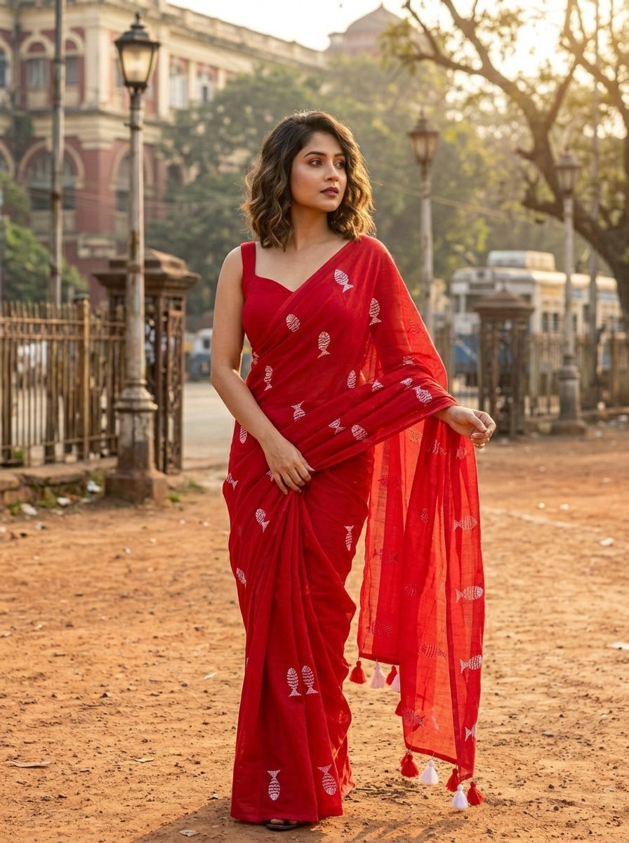 Sagarika Mul Cotton Saree