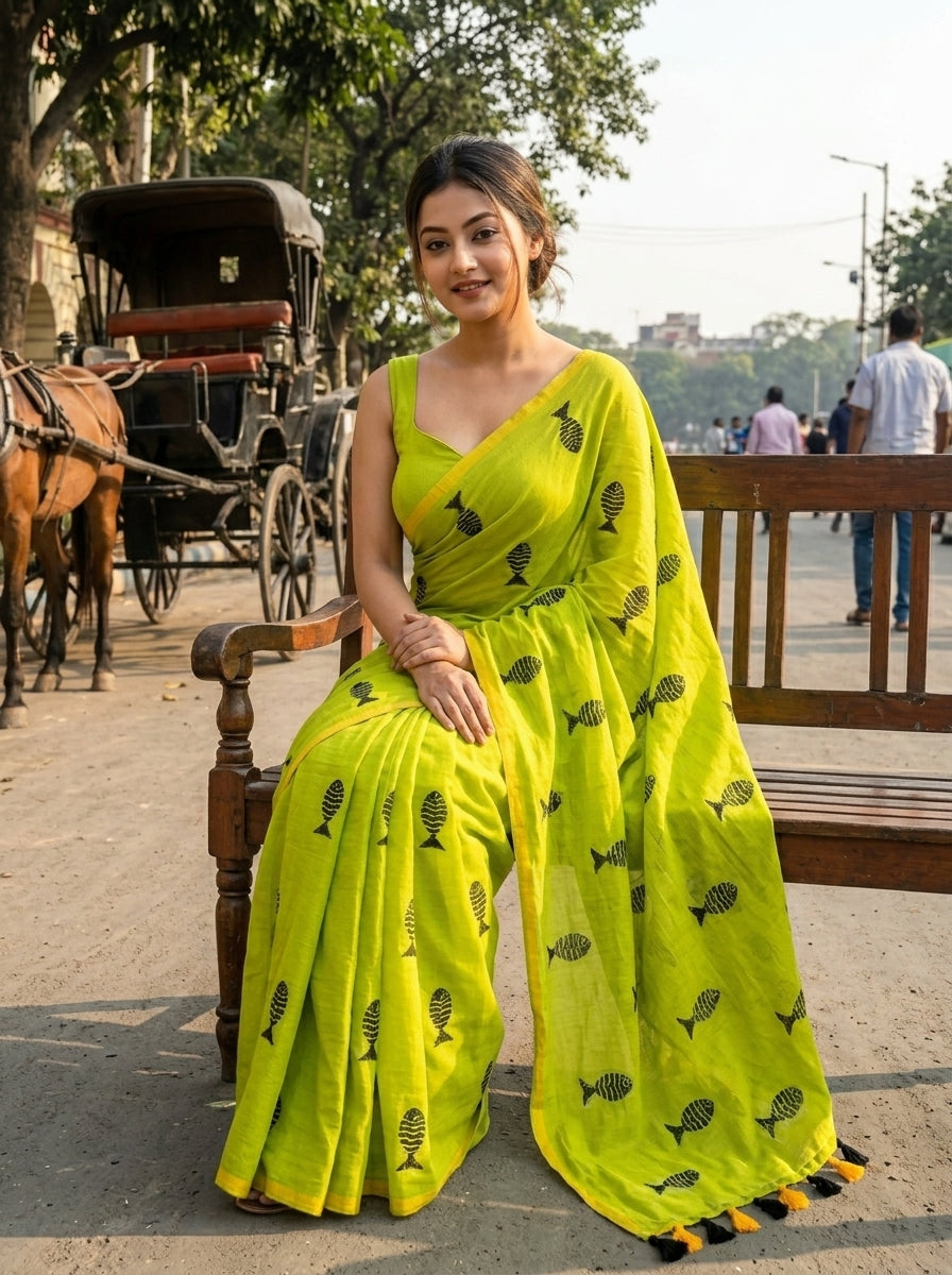 Sagarika Mul Cotton Saree