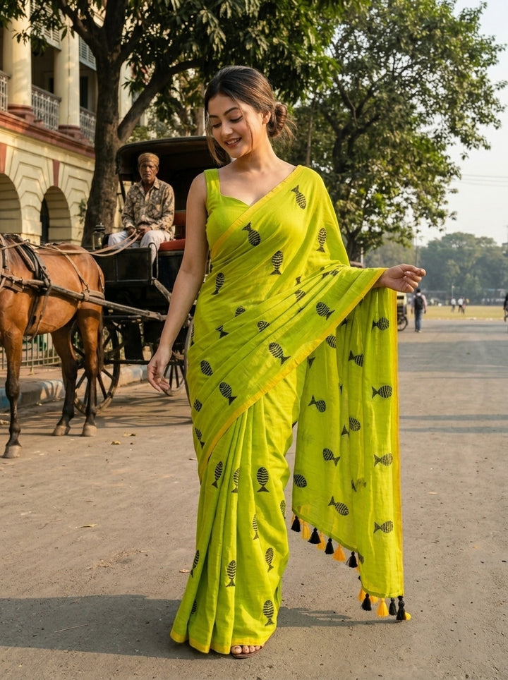 Sagarika Mul Cotton Saree