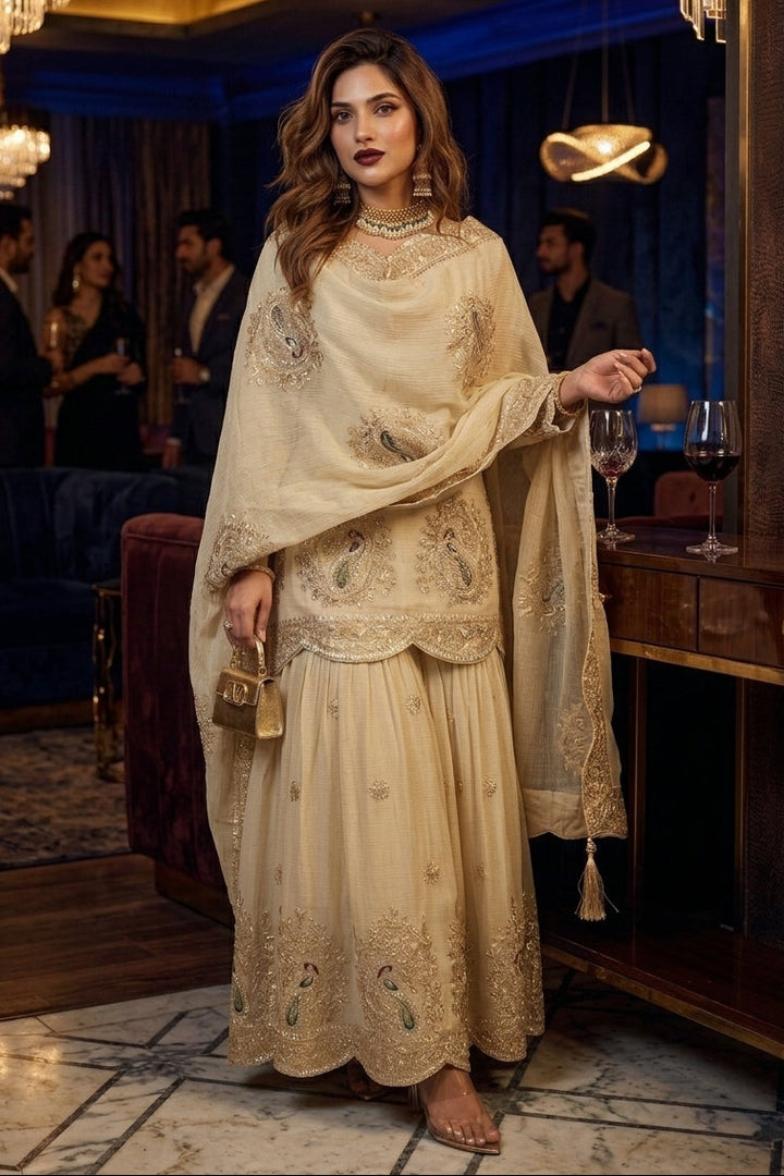 Luxe Layer Party Wear Kurti Set