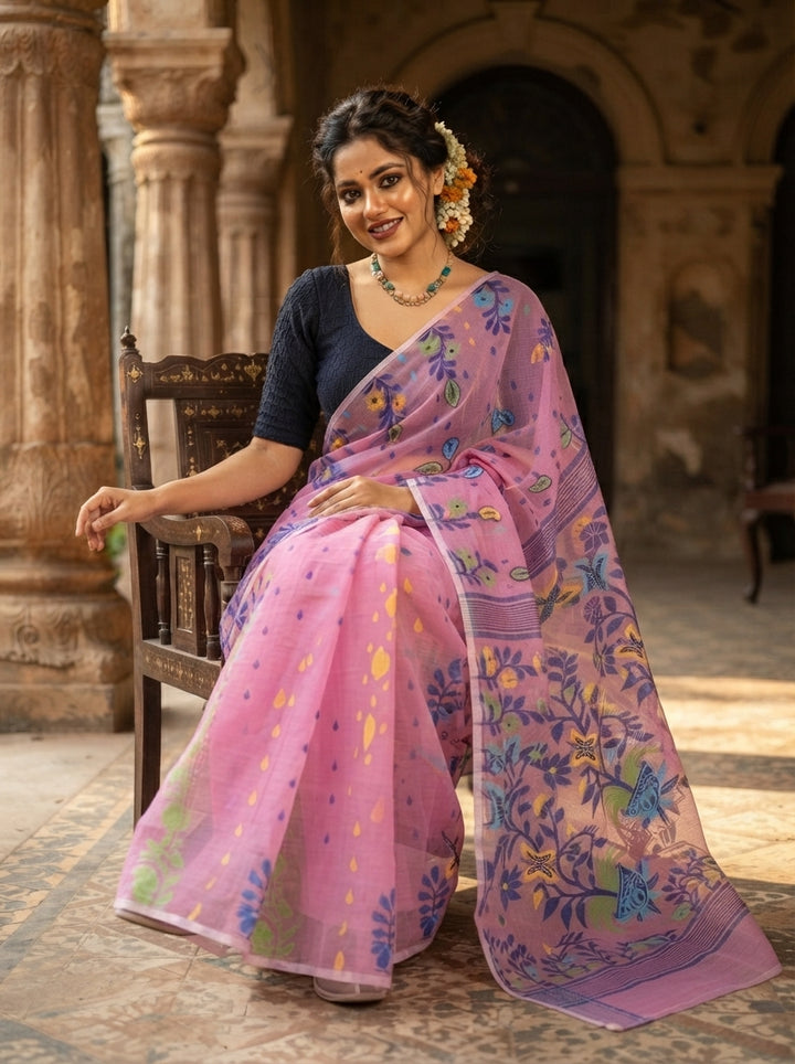Fuldani Gap Dhakai Jamdani Saree
