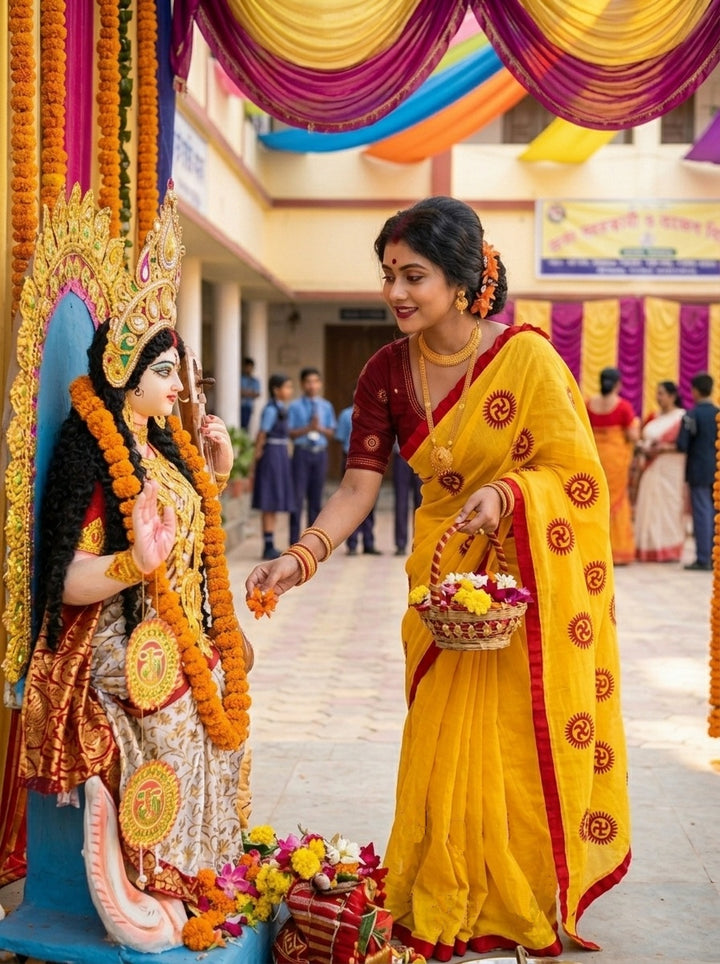 Kanak Roshni Cotton Silk Saree