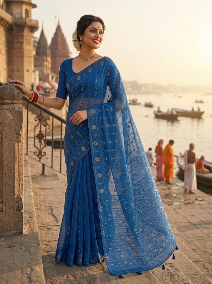 Nabanita Bengal Jamdani Saree