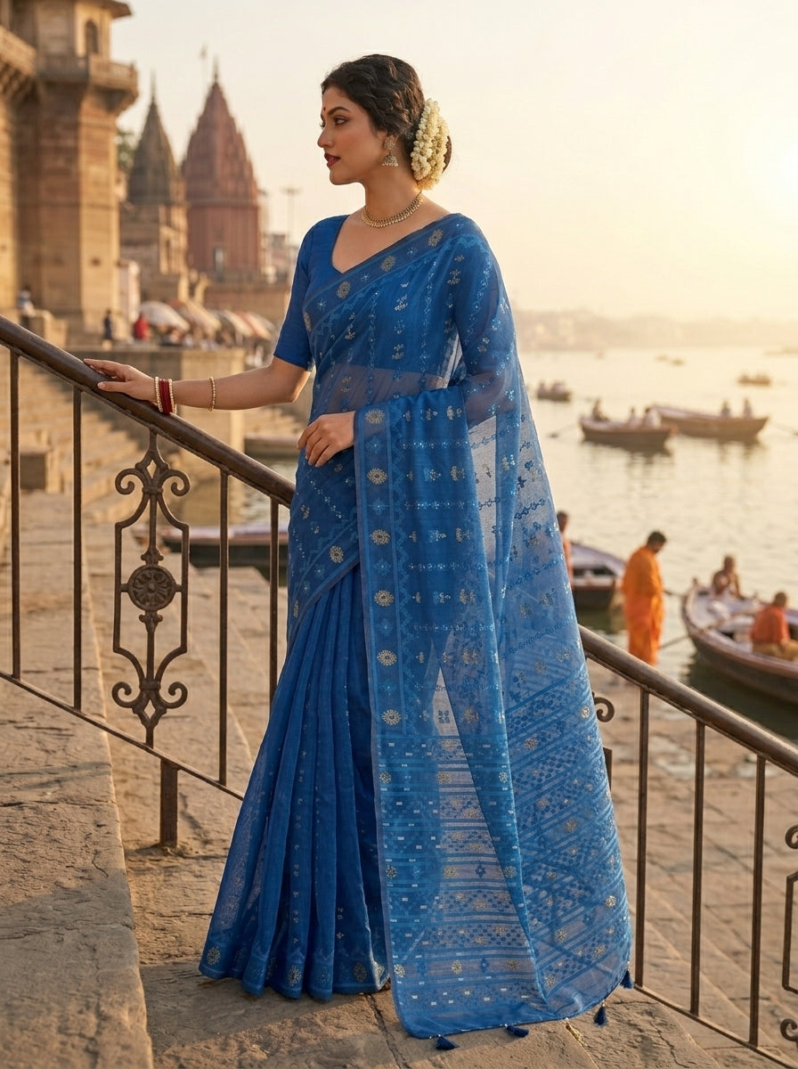 Nabanita Bengal Jamdani Saree