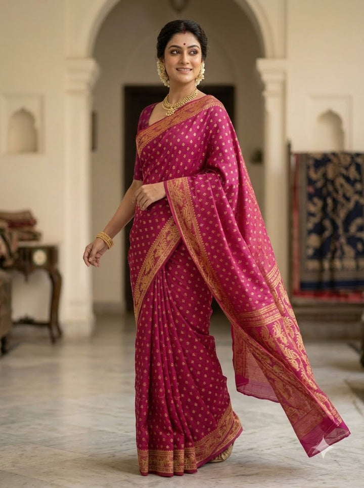 Sharod Shondhya Jamdani Saree