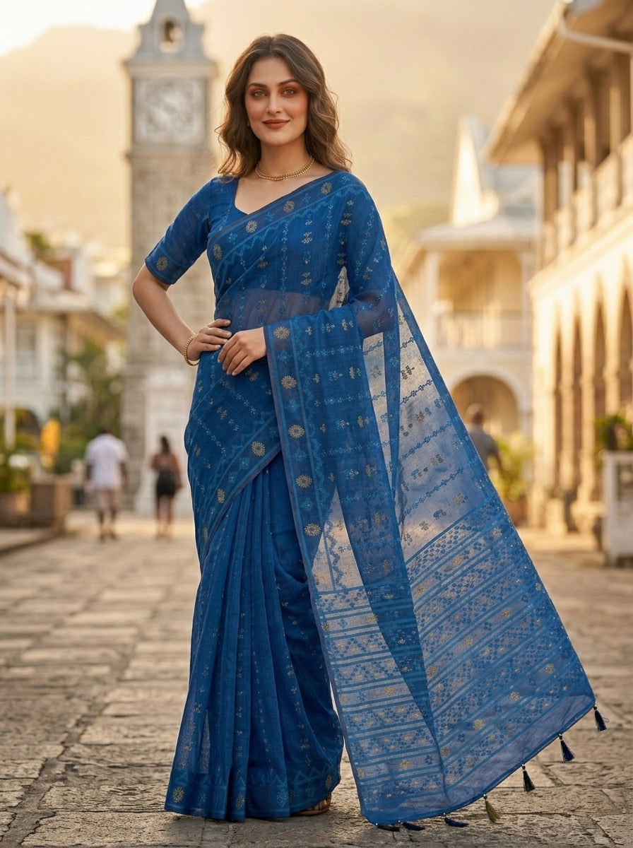 Nabanita Bengal Jamdani Saree
