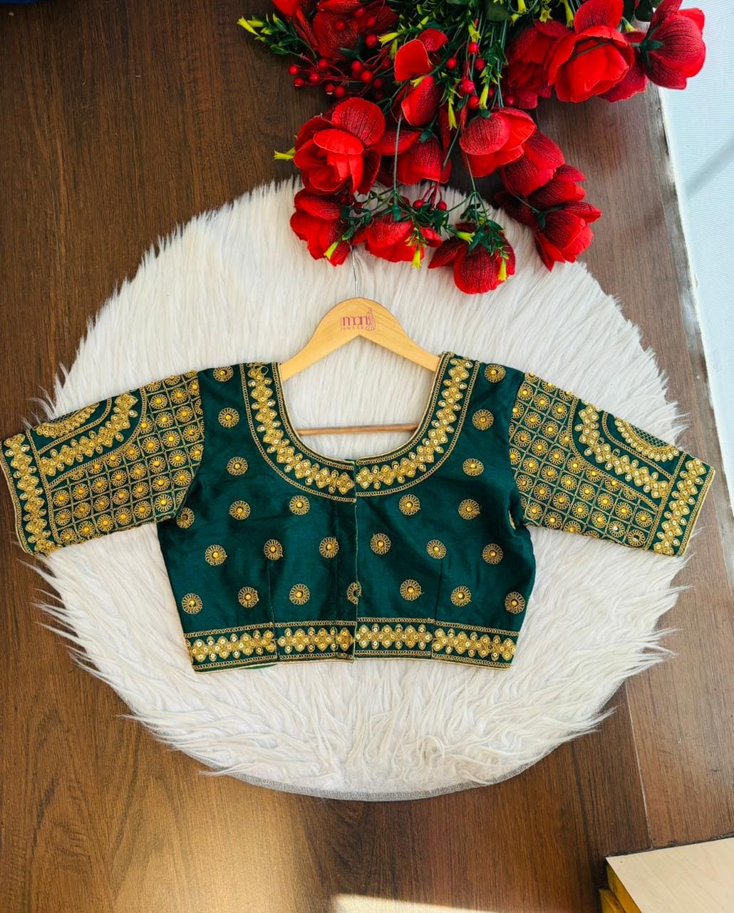 The Royal Emerald Slik Blouse