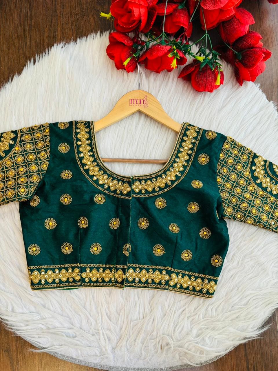 The Royal Emerald Slik Blouse