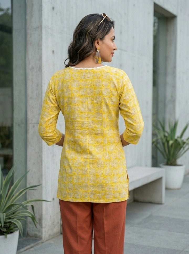 Sunny Side Cotton Kurti
