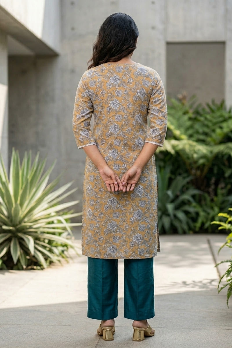 Shimmer Shrut Pure Cotton Kurti