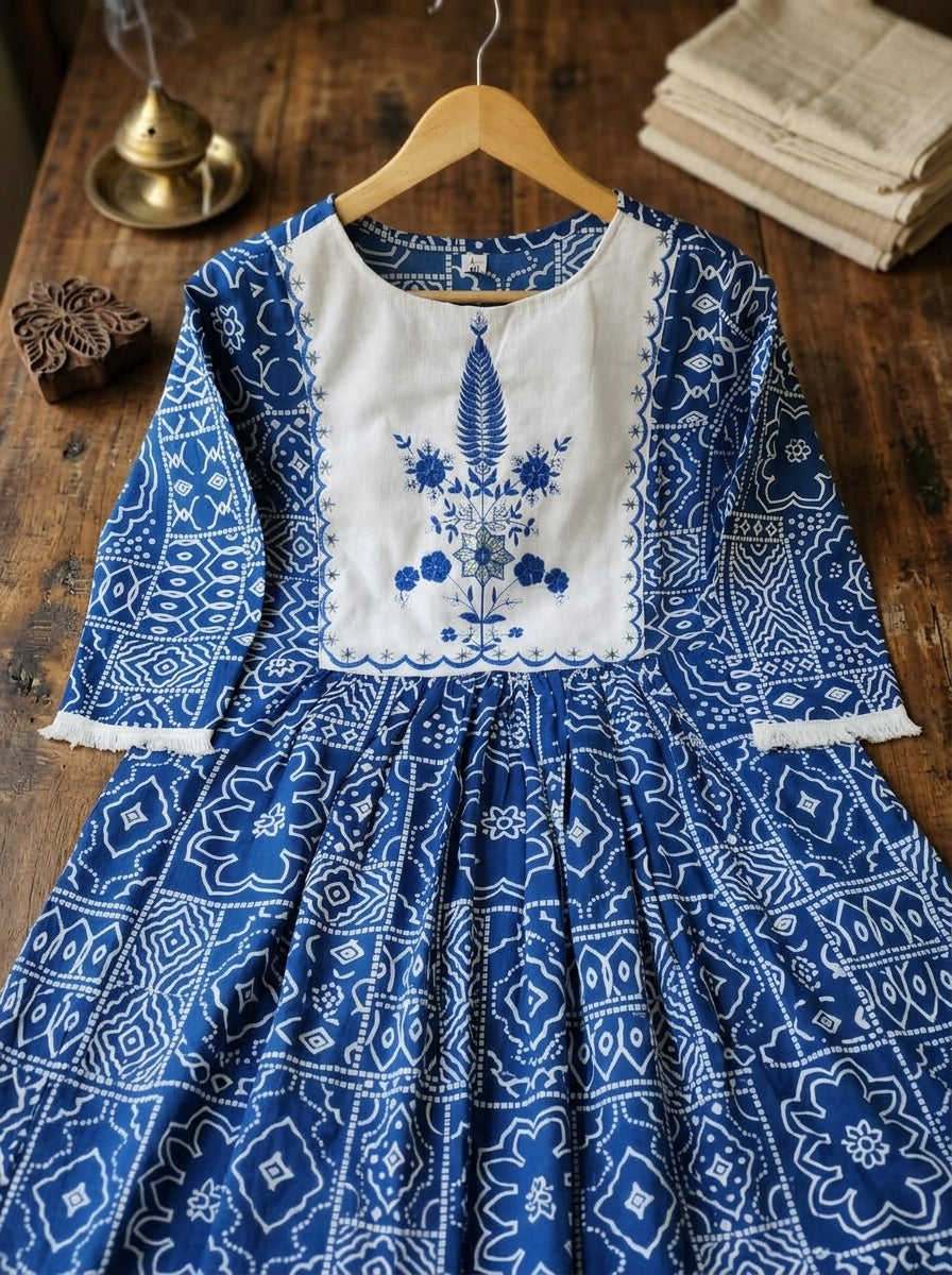 The Boho Bluebell Midi Dress