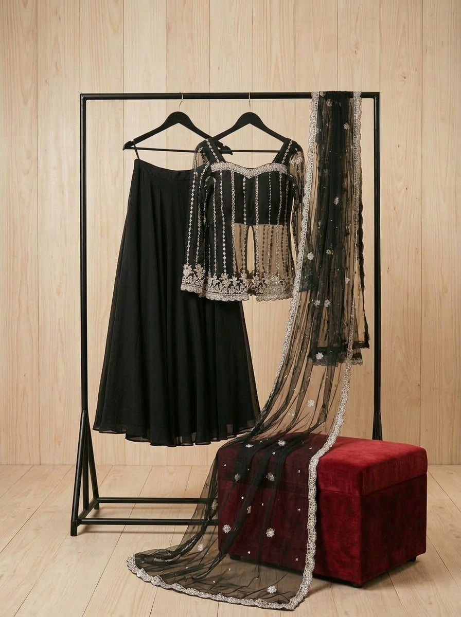 Crystal Radiance Designer Sharara Set