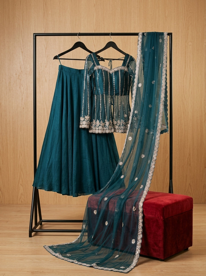 Crystal Radiance Designer Sharara Set