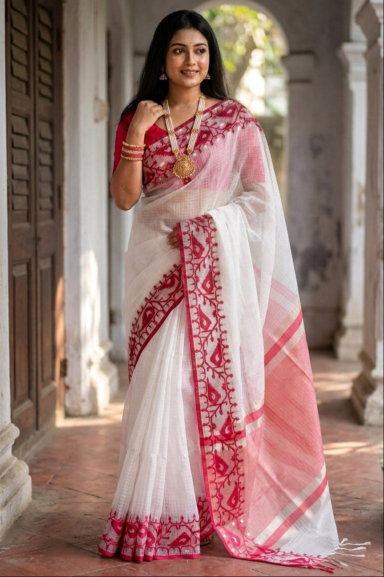 Kankabati Premium Kota Jamdani Saree