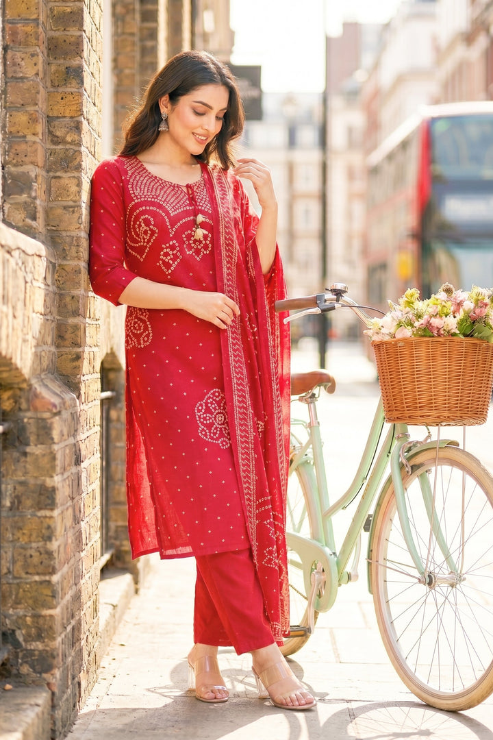 Sweet Girl Cotton Kurti Set